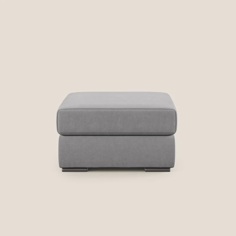 Sun pouf coffre en microfibre détachable T11 gris