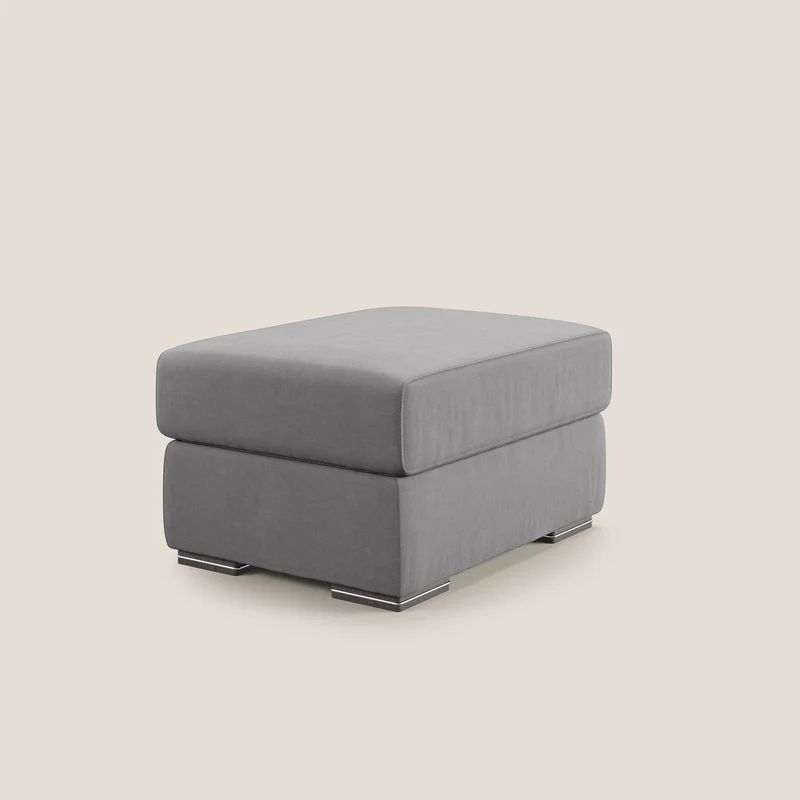 Sun pouf coffre en microfibre détachable T11 gris