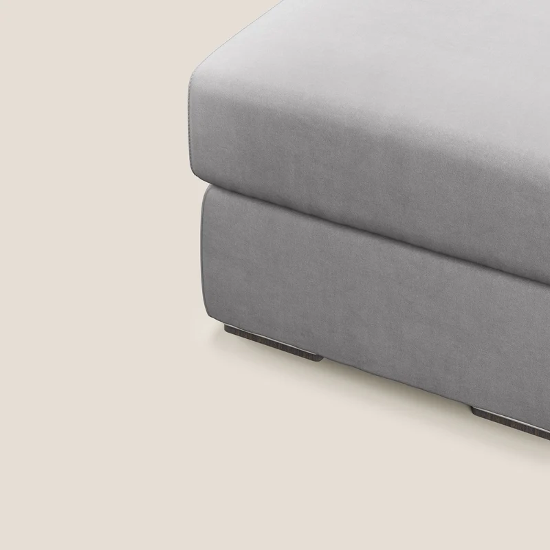 Sun pouf coffre en microfibre détachable T11 gris