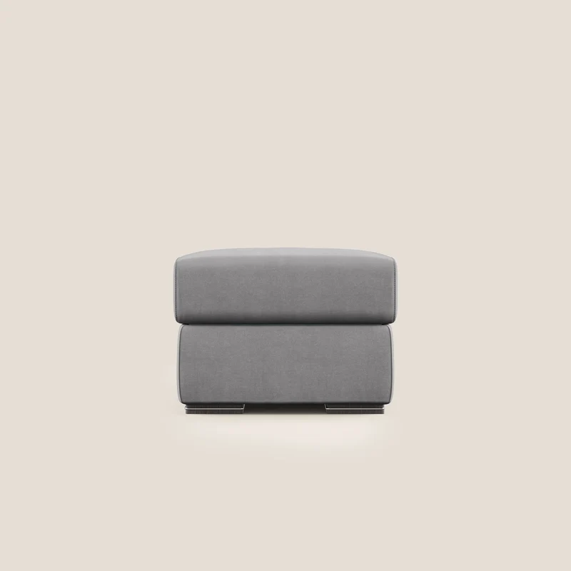 Sun pouf coffre en microfibre détachable T11 gris