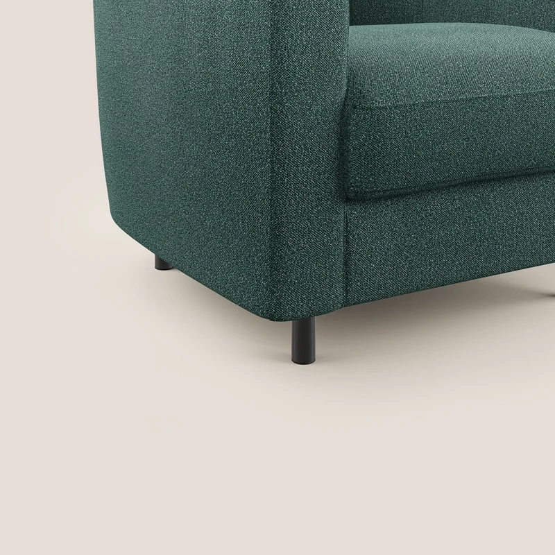 Pandora Fauteuil en tissu bouclé doux et imperméable T07 vert