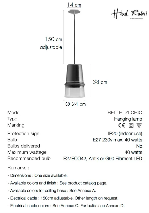 Suspension BELLE D'I CHIC By HIND RABII