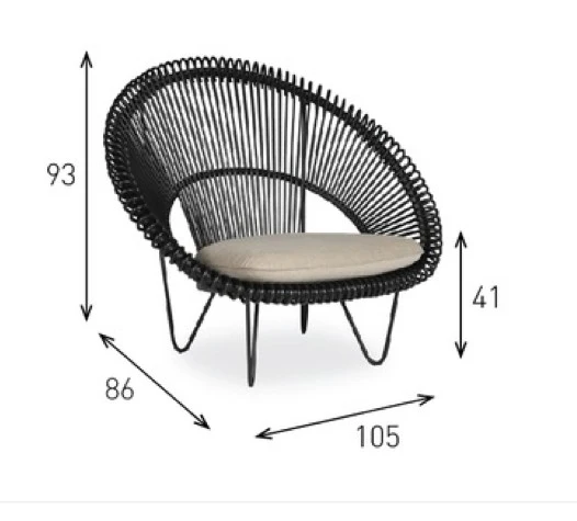Fauteuil bas ROY COCOON sans coussin d'assise - VINCENT SHEPPARD