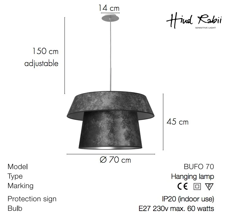 Suspension BUFO70 (Diam 70cm) - HIND RABII