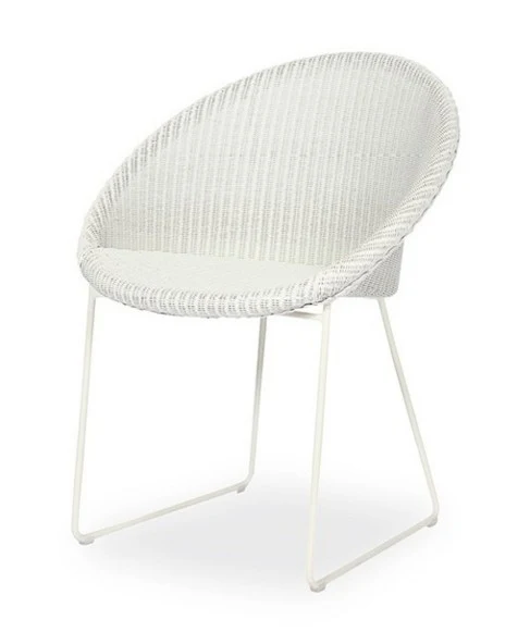 Fauteuil JOE en loom Blanc PA20I- all white