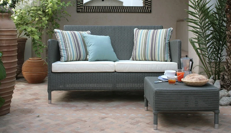 Canapé DEAUVILLE LOUNGE SOFA et coussin SUNBRELLA - Vincent Sheppard