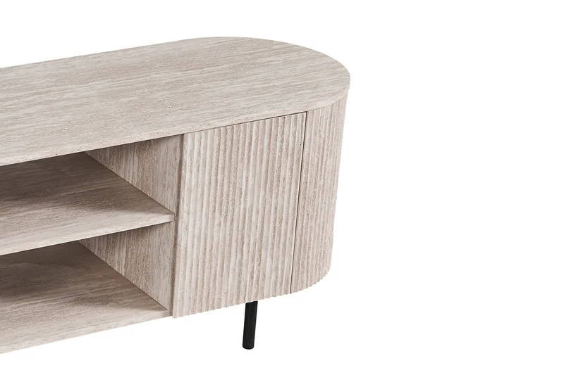Meuble TV Lagos 160 cm Décor Travertin Beige