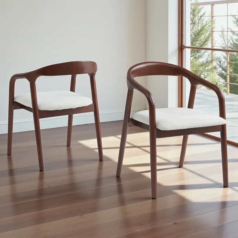 Chaise Carlyon bois noyer