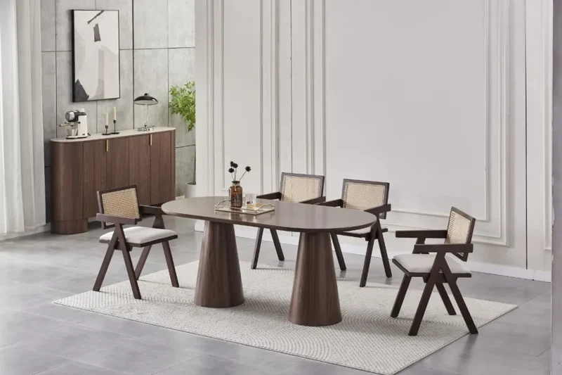 Table à manger Iconic bois noyer 180cm