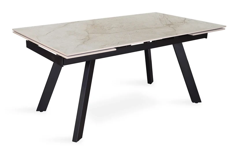 Table à manger extensible Hera Pierre Marbre Beige