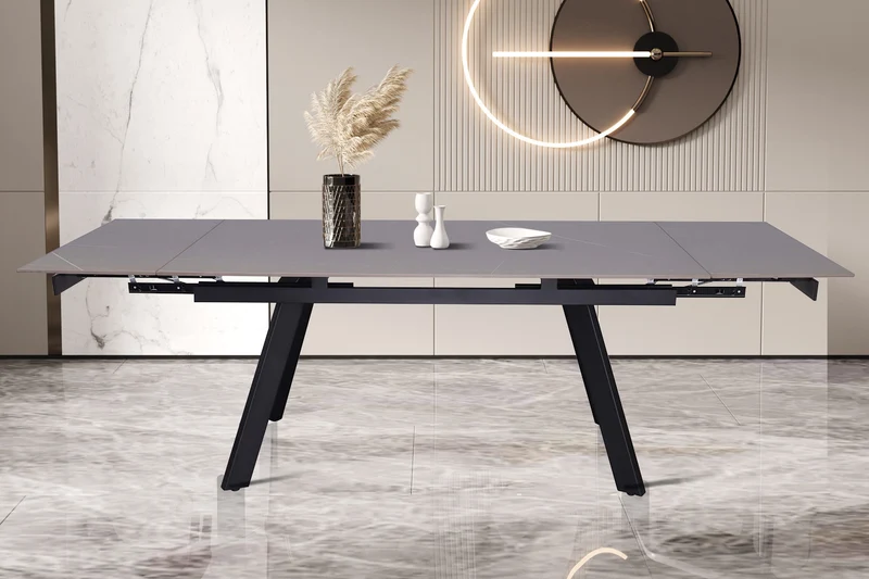 Table à manger extensible Hera Pierre Gris