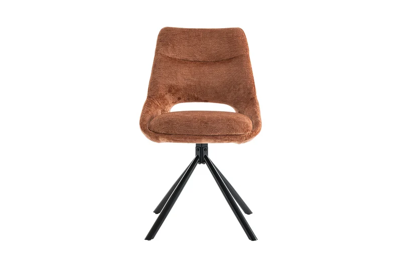 Chaise Dante Tissu Rouille