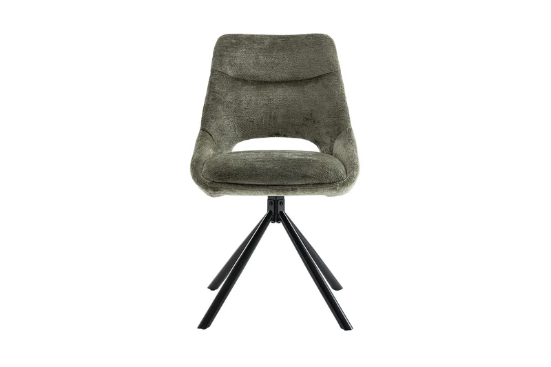 Chaise Dante Tissu Vert