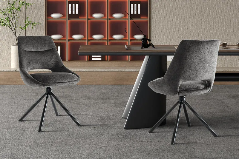 Chaise Dante Tissu Gris