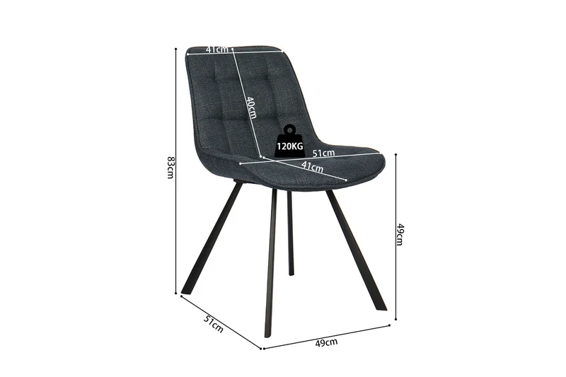 Chaise Ariba Bleu foncé