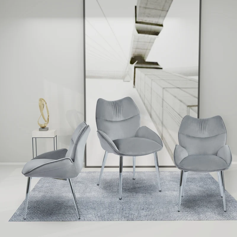 CHAISE LOHA PIED CHROME ANTHRACITE