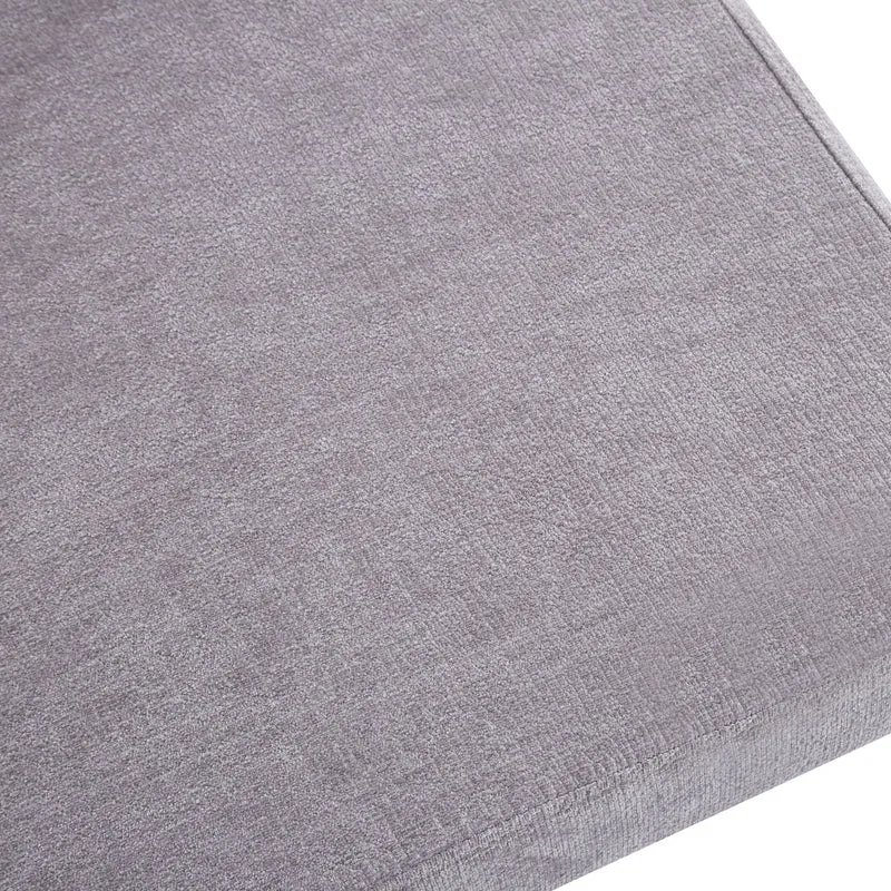 CHAISE BAGUETTE PIED EFFET BOIS SERGE CHENILLE LIGHT GRIS