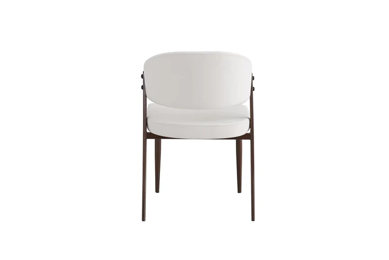 CHAISE LAMIA PIEDS EFFET NOYER TISSU VELOURS BEIGE