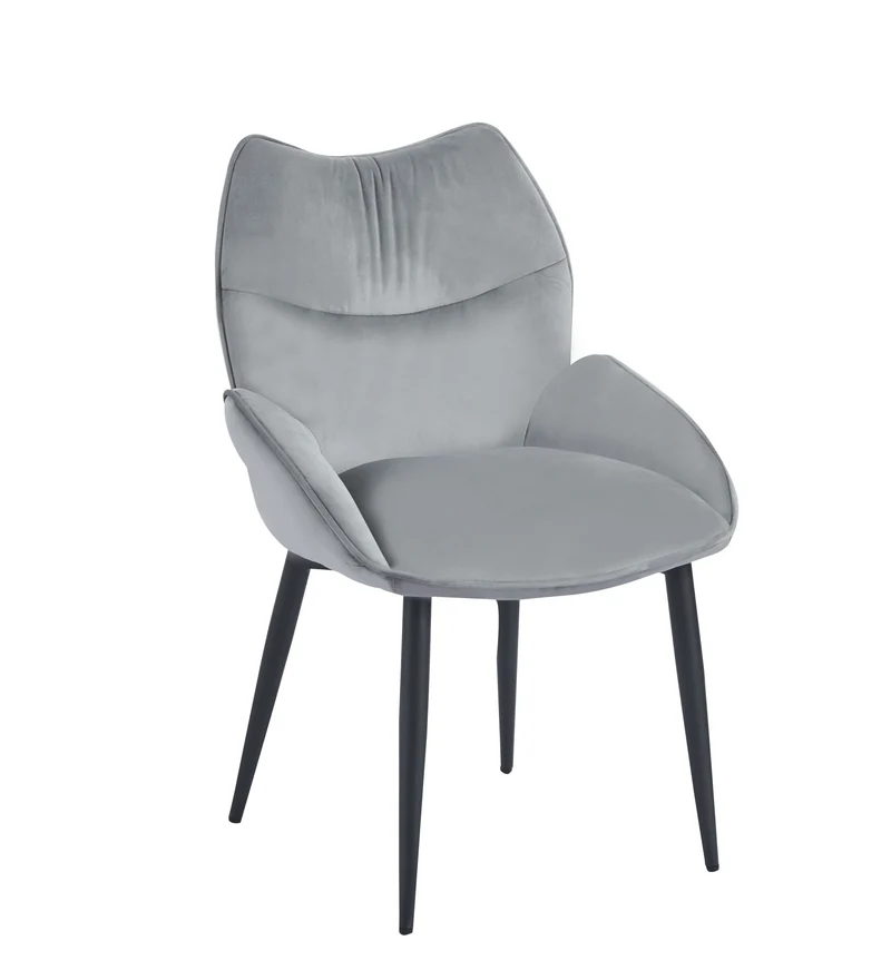 CHAISE LOHA PIED METAL NOIR ANTHRACITE