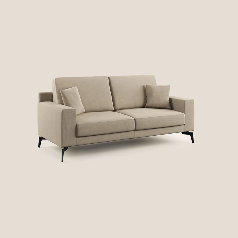 Prestige canapé moderne en microfibre détachable T11 Taupe tortora