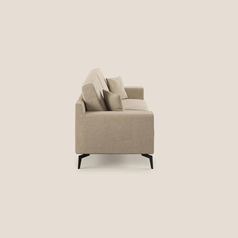 Prestige canapé moderne en microfibre détachable T11 Taupe tortora