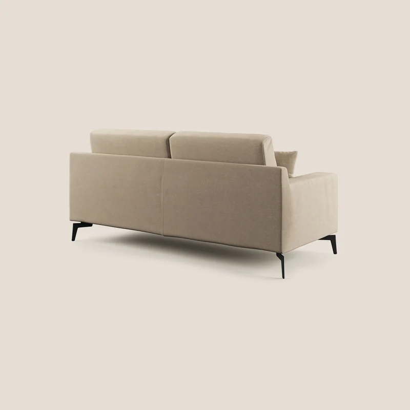 Prestige canapé moderne en microfibre détachable T11 Taupe tortora