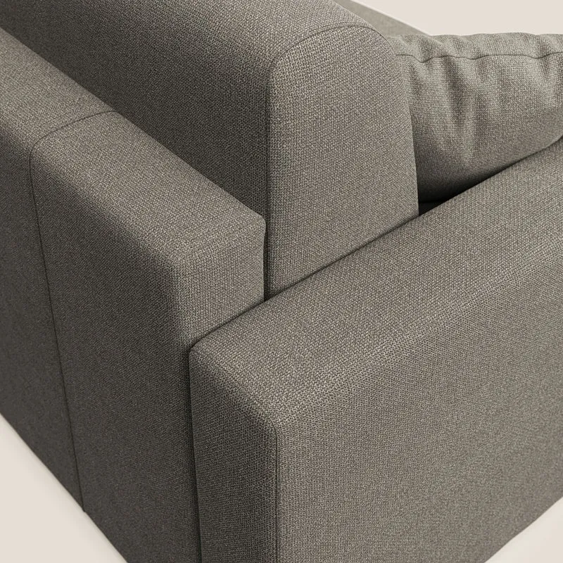 Best canapé-lit double en tissu anti-taches QuickClean T08 couleur taupe