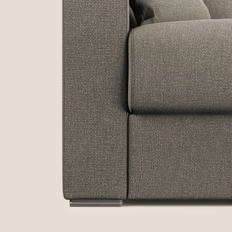Best canapé-lit double en tissu anti-taches QuickClean T08 couleur taupe