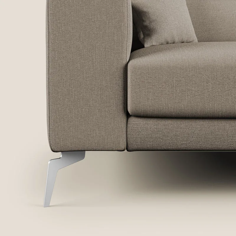 Blade Canapé d'angle avec têtières inclinables en tissu imperméable T13 beige