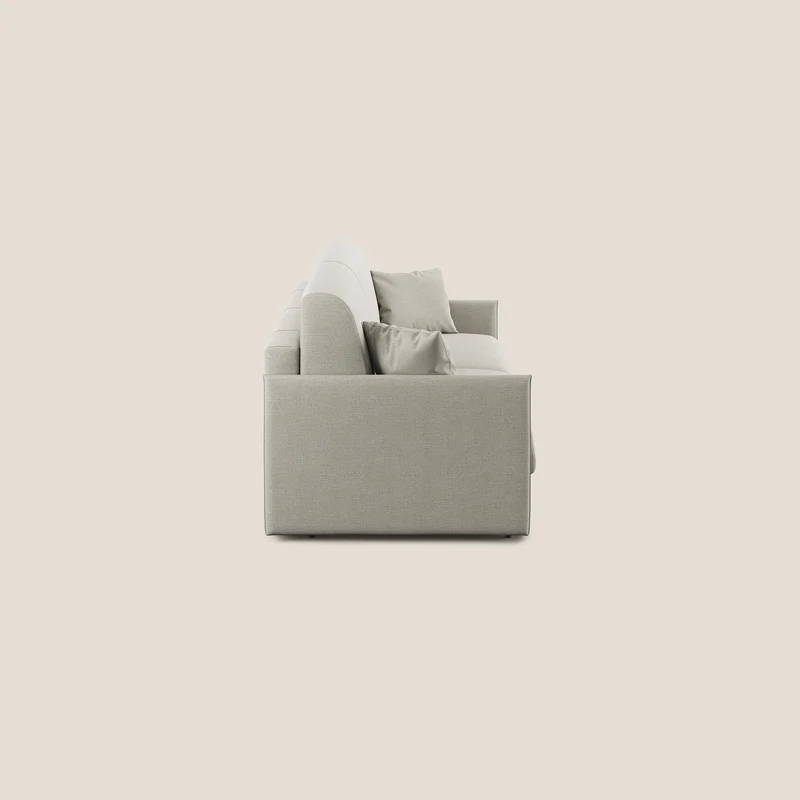 Evans canapé lit convertible en tissu recyclé lin