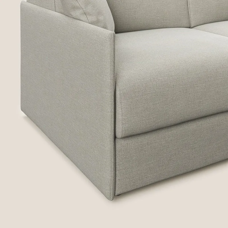 Evans canapé lit convertible en tissu recyclé lin