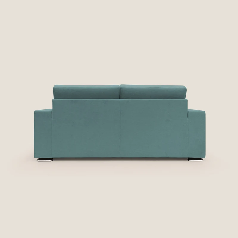 Giove canapé en tissu doux imperméable T02 bleu canard