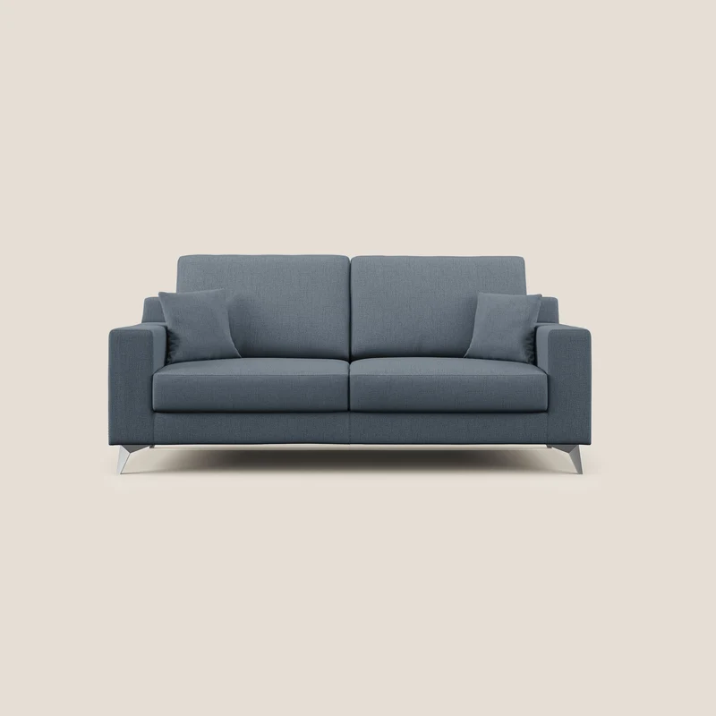 Michael Canapé en tissu imperméable antitache T03 bleu
