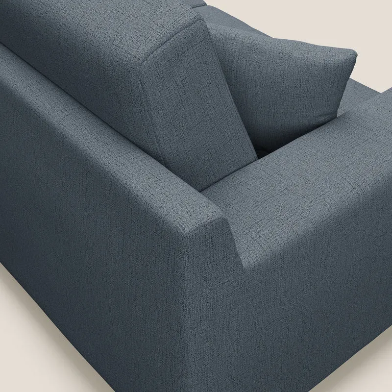 Michael Canapé en tissu imperméable antitache T03 bleu