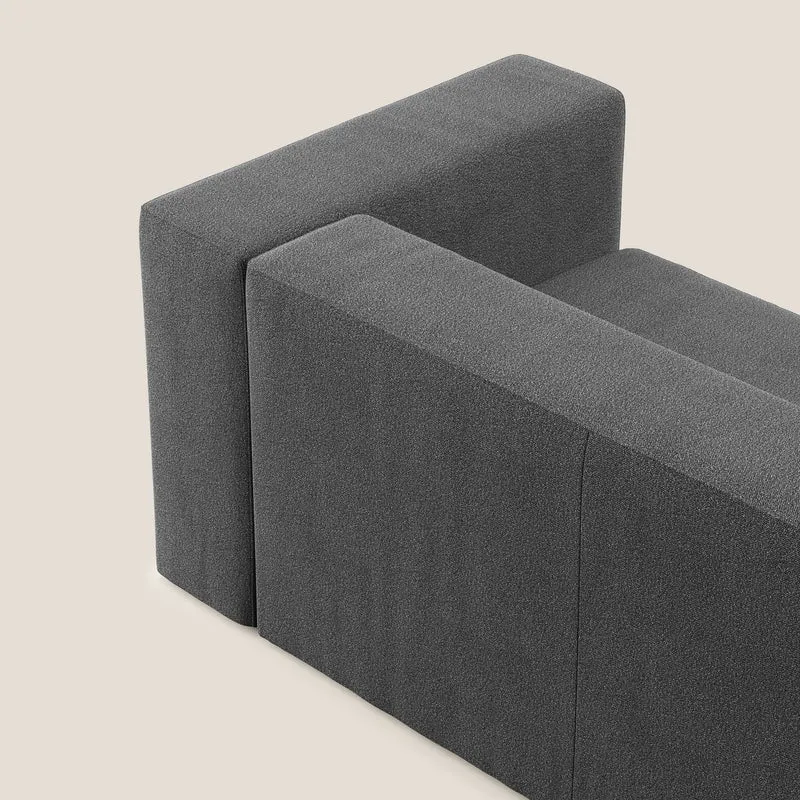 Nettuno module d'angle/latéral maxi en bouclette douce T07 anthracite