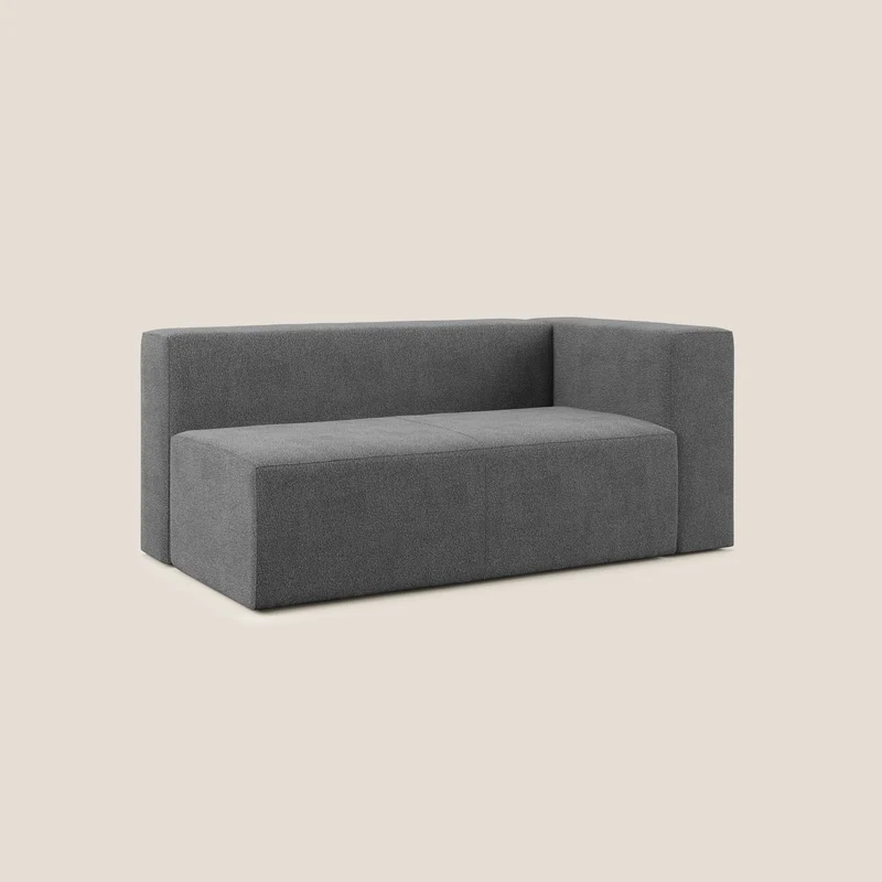 Nettuno module d'angle/latéral maxi en bouclette douce T07 anthracite