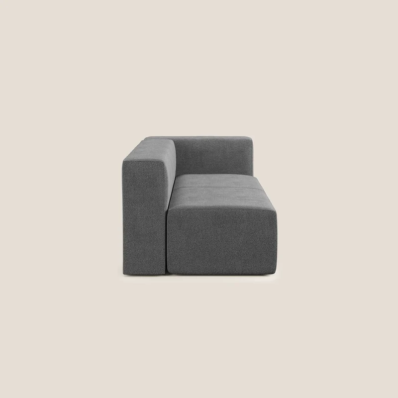 Nettuno module d'angle/latéral maxi en bouclette douce T07 anthracite