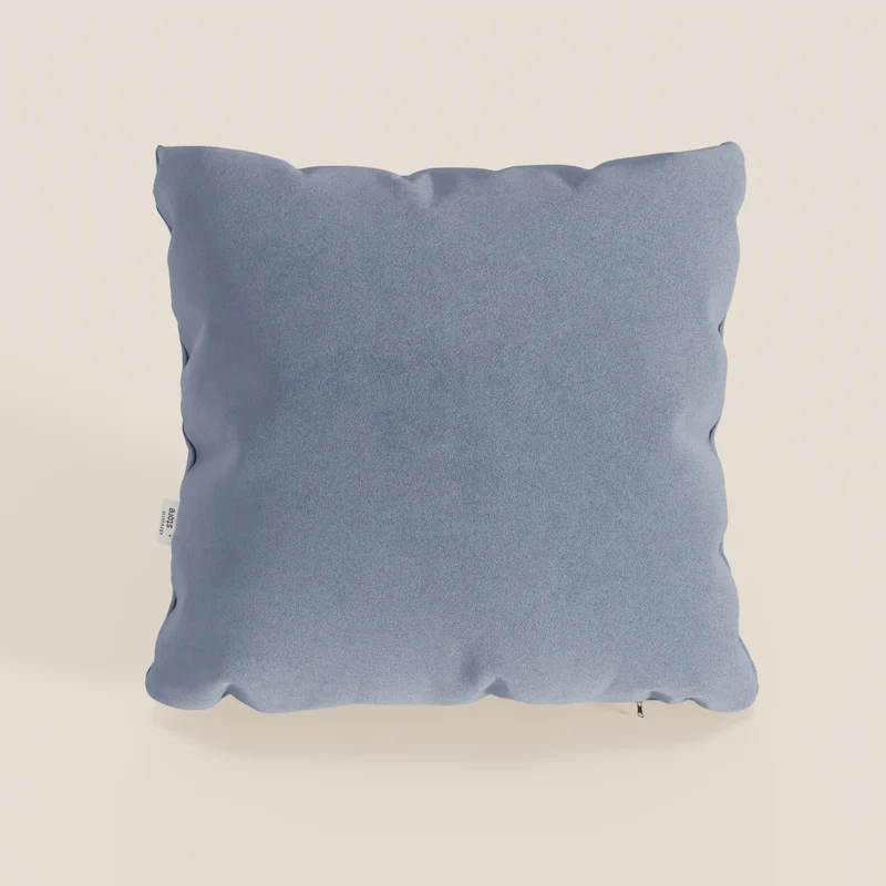 Coussin Jazz disponible en plusieurs couleurs, réalisé en microfibre technique détachable T11 bleu ciel