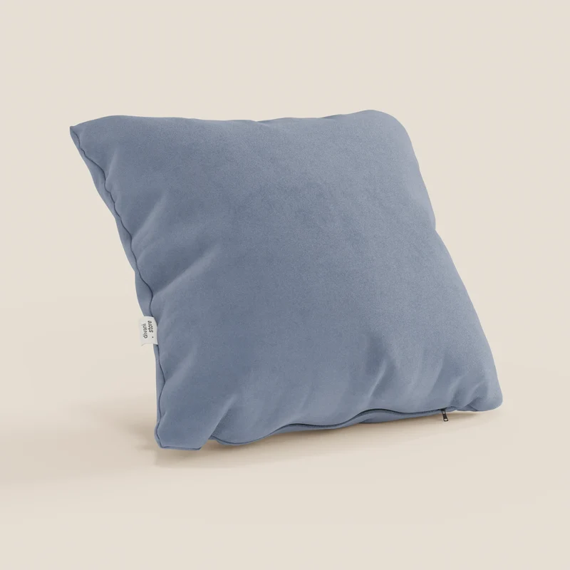 Coussin Jazz disponible en plusieurs couleurs, réalisé en microfibre technique détachable T11 bleu ciel