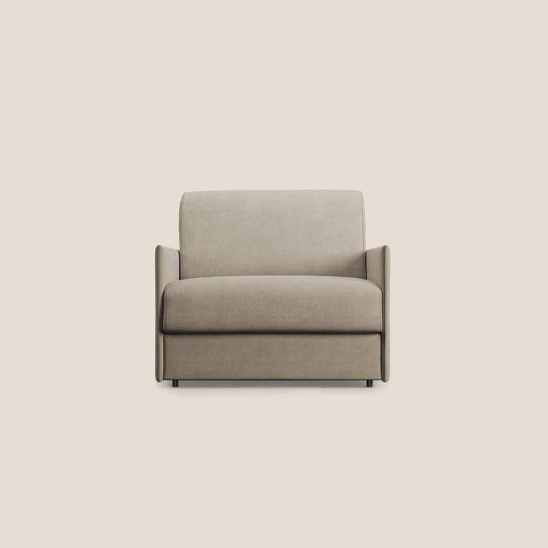 Evans fauteuil convertible en tissu imperméable T02 beige