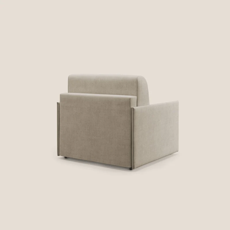 Evans fauteuil convertible en tissu imperméable T02 beige