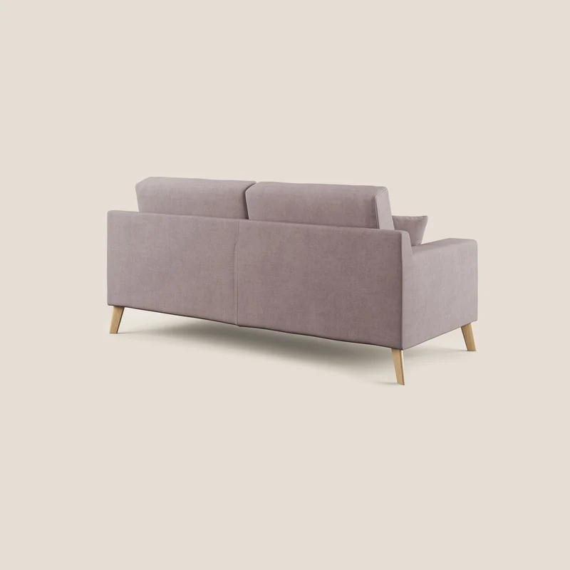 Danish canapé moderne en tissu doux imperméable T02 rose