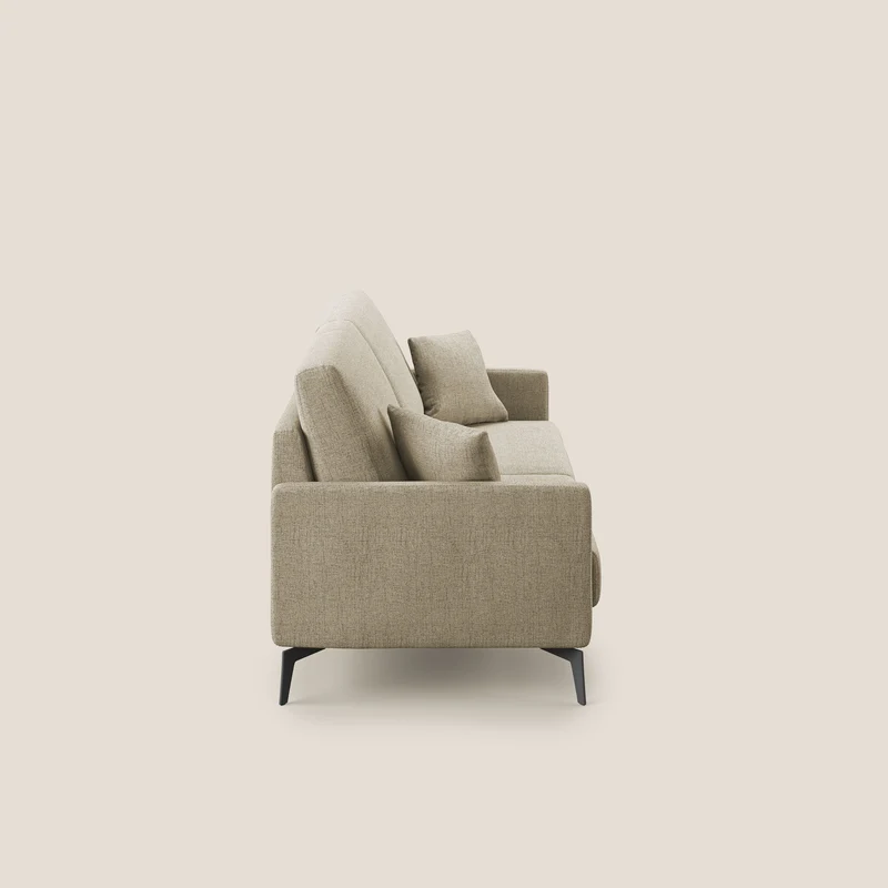 Saturno canapé moderne en tissu doux imperméable T03 beige