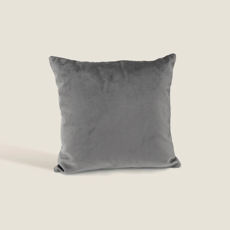 Velluto coussins carrés en velours imperméable anthracite