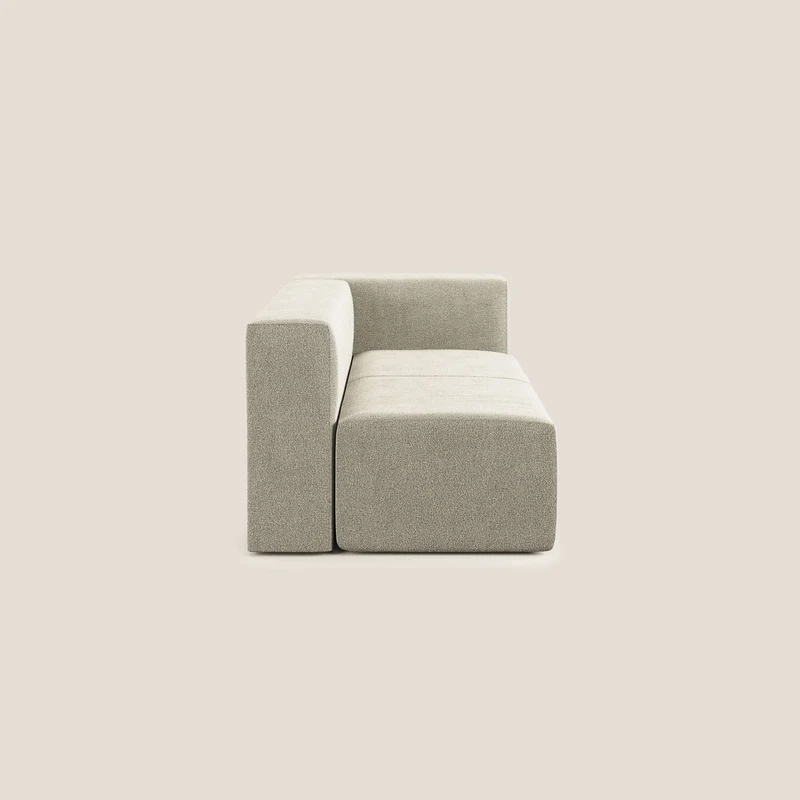 Nettuno module d'angle/latéral maxi en bouclette douce T07 beige
