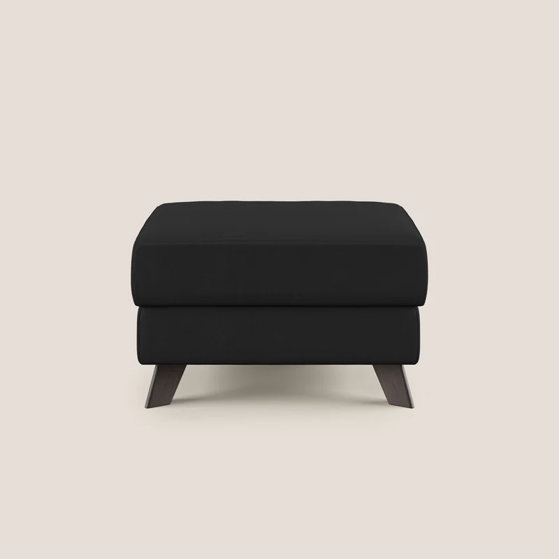 Moon Pouf coffre aux pieds hauts en microfibre imperméable T11 noir