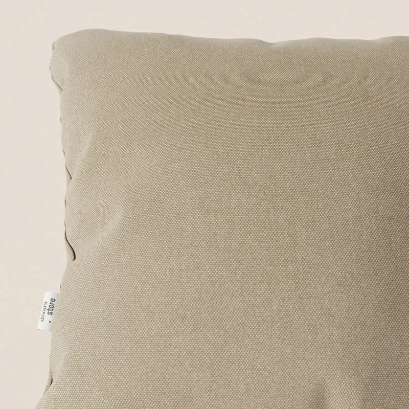 Honey coussin disponible en plusieurs couleurs, réalisé en tissu similicoton imperméable T13 beige