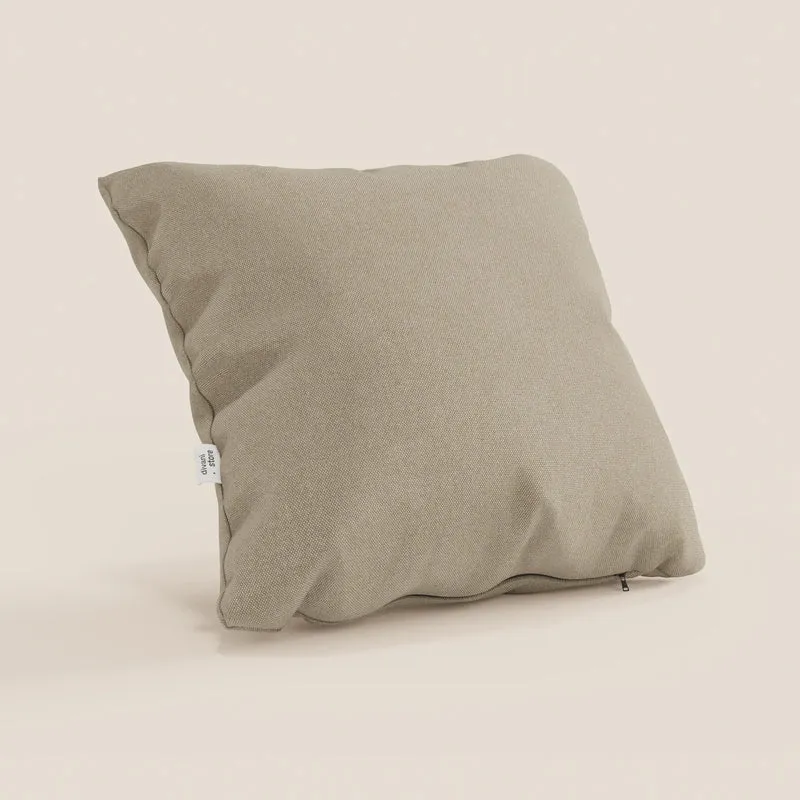 Honey coussin disponible en plusieurs couleurs, réalisé en tissu similicoton imperméable T13 beige