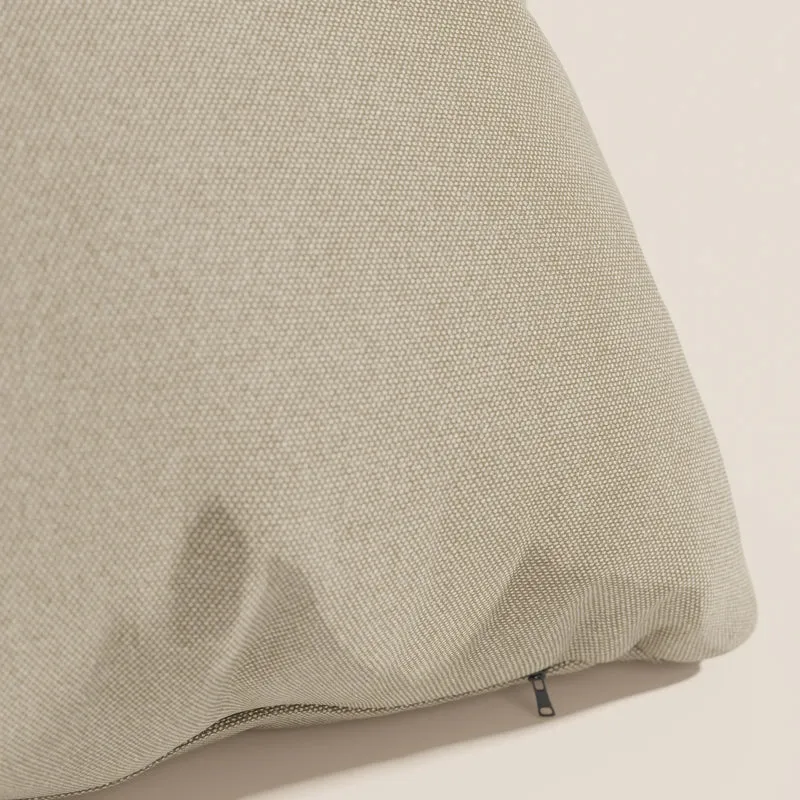 Honey coussin disponible en plusieurs couleurs, réalisé en tissu similicoton imperméable T13 beige