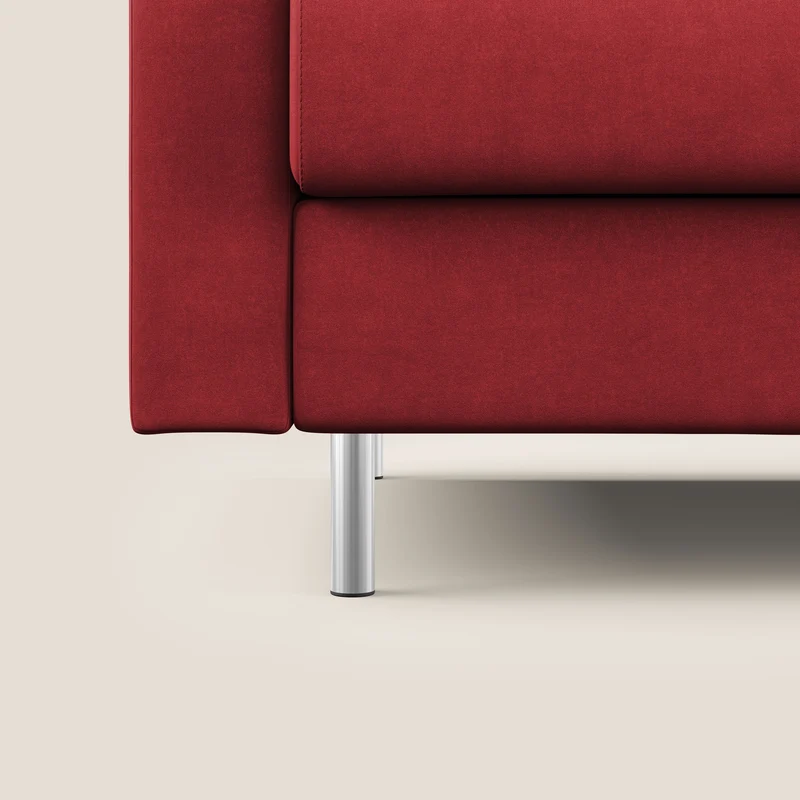 Megan canapé convertible en microfibre détachable T11 rouge